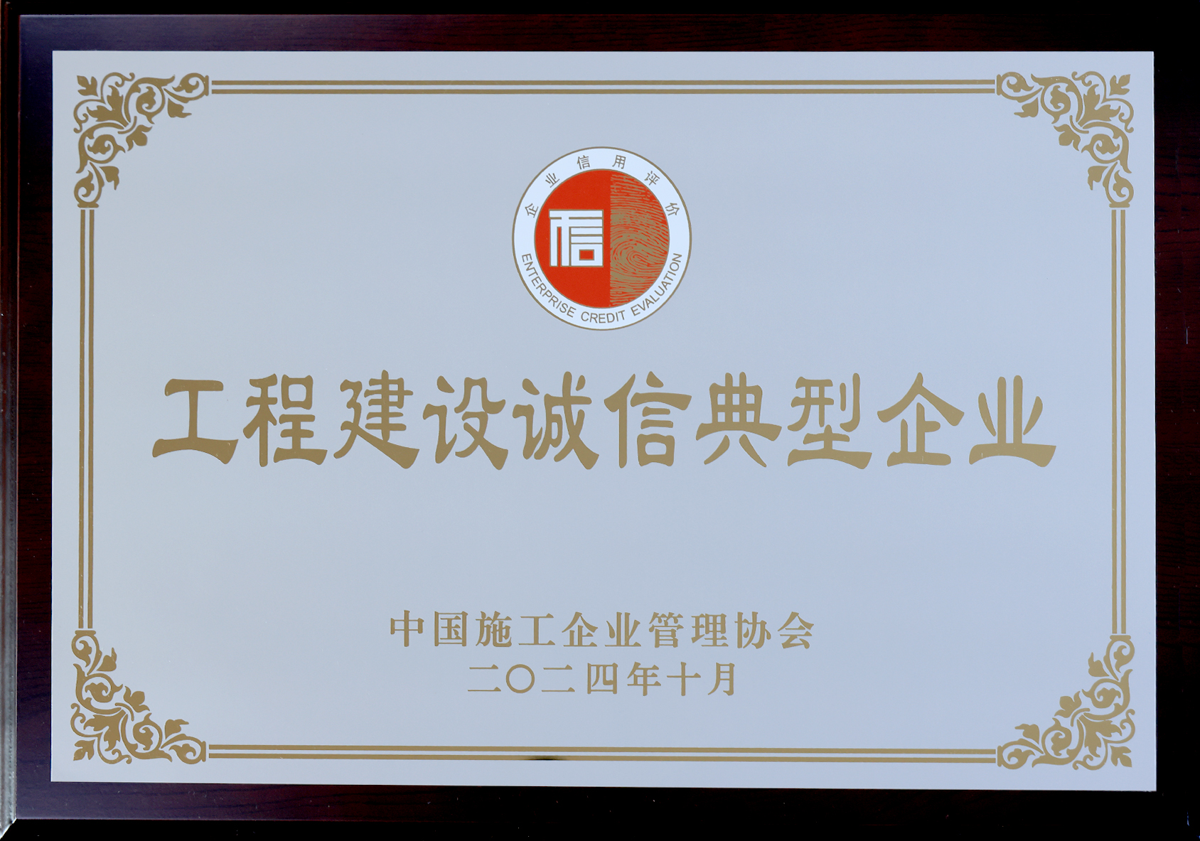 2024年度工程建設(shè)誠信典型企業(yè)